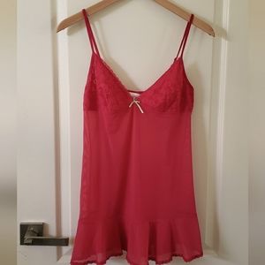EUC Victoria's Secret Angels red babydoll, size L